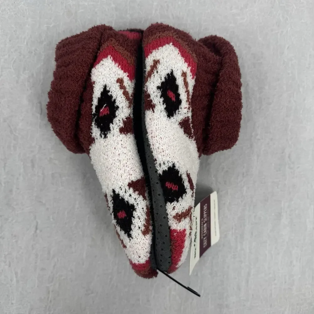 Northeast Outfitters Cozy Cabin Women's Diamond Knit Booties S/M Pink